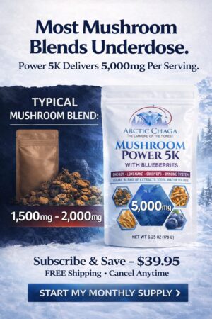 5,000mg of Wild Mushroom Power -Every Day
